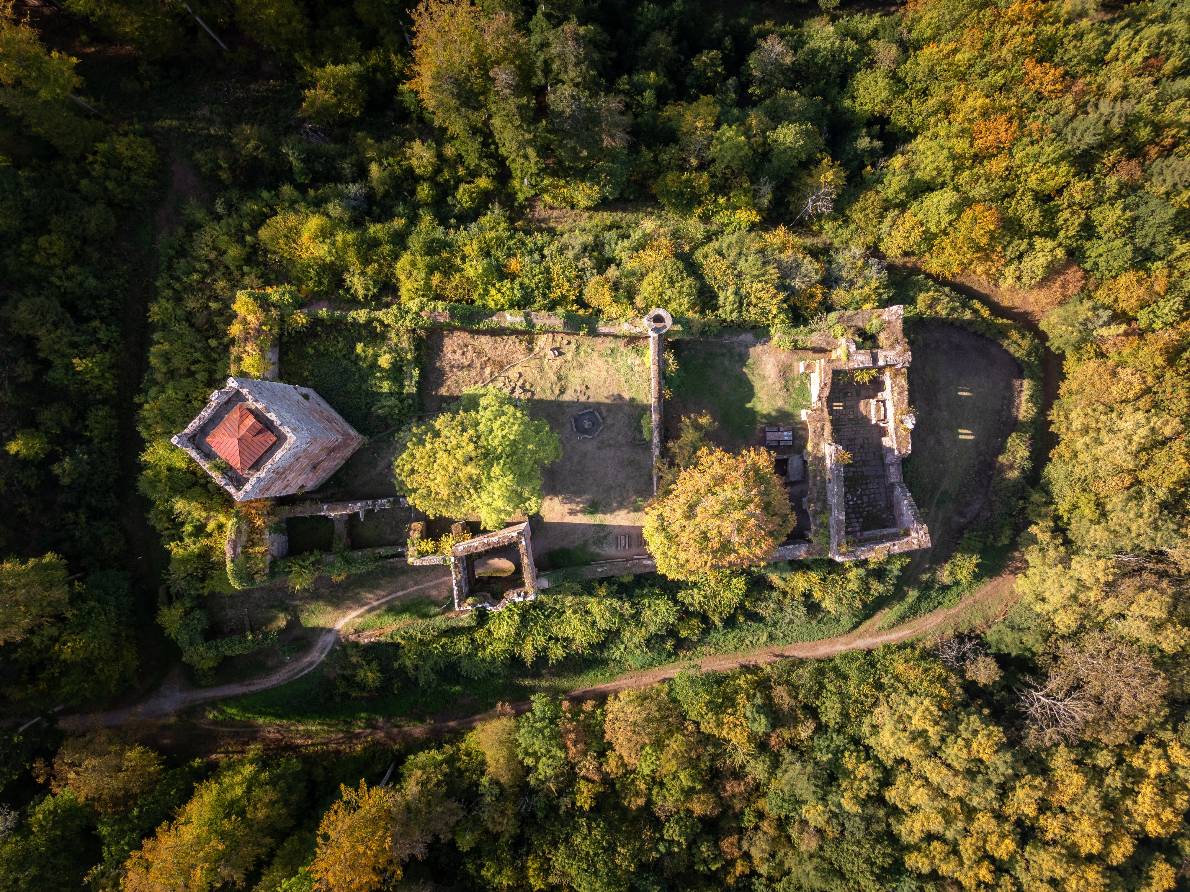 Vogelperspektive Ruine Burg Wildenberg
